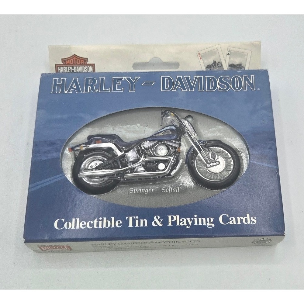 Harley-Davidson Springer‎ Softail Collectible Tin & Playing Cards